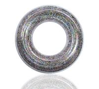 Pool Inflatables Swimming Rings for Adult Teenager, 90/70cm Sequin Inflatable Pool Float Rubber Ring, Blue Flotation Tubes Rings Pool Floaties for Women Summer Beach Party Water Sport (Farbe, 90CM)