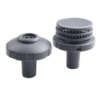 Pool Inlet Nozzle 32mm Hose Connection Strainer Grid Kit | This connector kit improves water circulation your above-ground pool a cleaner swimming experience.