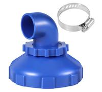 Pool Jet Nozzle, 360 Degrees Swivel Rotation Inlet Nozzle Return Jet Fitting Swimming Pool Replacement Part with Hose Clamp for Intex Spout Accessories