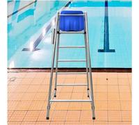 Pool Ladder with Umbrella Hole for Beach Pool, Lifeguard Rescue Observation Chair, Patio Deck Outdoor Barstool, Supports 660lbs