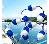 Pool Lane Divider Rope Float with Hooks, Commercial Safety Rope for Swimming Pools, Divides 10 to 30 Ft, Durable and Reliable Pool Ropes