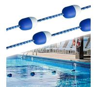 Pool Lane Dividers Floating Line Swimming Pool Safety Divider Rope Buoy Pools Ladder,Pool Safety Divider,2 Pack Commercial Extra Long Pool Rope Floats to Divide Pool 20 Foot 25ft 18 Ft 22ft