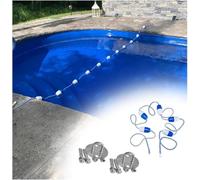 Pool Lane Dividers Pool Lane Rope Floaters Blue And White Pool Ropes(10m)