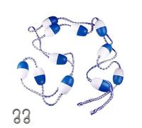 Pool Lane Dividers,Pool Safety Floating Line Divider Rope with Hook,Buoyancy Stable Shoal Safety Fence,for Swimming Pools Waterways Shallow Waters(6m/19.7ft)