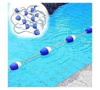 Pool Lane Dividers - Safety Rope & Float Kit Buoy Ball Float Lines for Pool Marking Floating Barrier Ropes for Swimming Pools Durable Swimming Lane Floaters