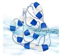 Pool Lane Line - Floating Rope 5 M, Safety Buoy Marker System, Weather Resistant Preassembled Divider | Swimming Practice Racing Competition Training Guide Water Sport Lifeguard Aid Outdoor Pool Organ