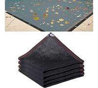 Pool Leaf Screen Cover - Rectangle Swimming Pool Leaf Net Cover | Durable Mesh Poôl Covêr Keeps Leaves, Debris & Out, Easy To Install, Fast Clean-Up, Versatile Lêaf Net For Ground