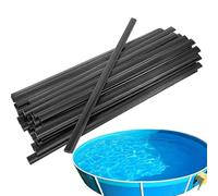 Pool Liner Coping - Replacement Clips Set, Overlapping Fastener Strips | Durable Black Coping Hardware, Adjustable Pool Liner Holder