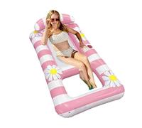 Pool Lounge Chair, Sun Tanning Float Raft Water Hammock Pools Toys for Outdoor Swimming Poolside Backyard, 154x82cm