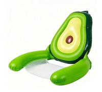 Pool Lounge Float | Inflatable Floating Mesh Seat Avocado - Large Pool Float Lounge Chair | for Lake River Outdoor Summer Swimming Tanning Party Games Camping Travel Vacation