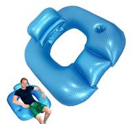 Pool Lounger - Cup Holder Relaxing Backrest - Floating Inflatable Pool Lounge | For Bathtub, River, Garden, Beach, Men, Family, Women, Friends, Colleagues