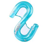 Pool Lounger/Floating Bed, Foldable Floating Raft with Backrest for Two Persons, Sunbathing Lounger with Backrest, Suitable for Pools, Lakes, Rivers, Beaches, Oceans and Other Activities