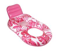 Pool Lounger,Inflatable Swimming Pool Floats Adults | Maple Leaf Pattern Drink-Friendly Relaxation Raft for Backyard Tanning Indoor Beach Vacations