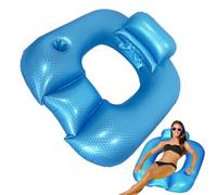 Pool Lounger - Swimming Pool Lounge Float, Pool Drink Holder | Portable Inflatable Outdoor Lounger - Retain Activity Raft, Relaxing Bed with Backrest for Hot Days Backyard Pool at the