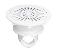 Pool Main Drain Floor Drain Heavy Duty ABS Construction Swimming Pool Drainage System with G2 Internal Thread for Inground Pools 21x15.5cm White