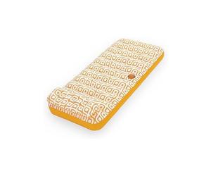 Pool Mattress - BESTWAY - Comfort Plush Deluxe - 169x77.5x30.5 cm - Orange/White - Inflatable