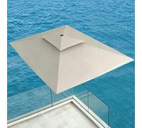 Pool Parasol Offset Umbrella Canopy Top Only,Replacement Canopy for 8-13ft Cantilever Patio Umbrella,Sun Shade Waterproof Thick Sun Umbrella Cloth for Yard Garden Pool Lawn Beach(Natural,2.5m*2.5m)