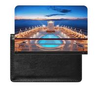 Pool Party Cruise Ship Passport Holder Cover Passport Cover Protector Essentials with Credit Card Slots Slim Travel Wallet Covers Documents Organizer Protector for Man&Women