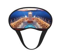 Pool Party Cruise Ship Sleep Mask for Side Sleepers: Blackout Eye Masks for Sleeping - Soft Breathable Soft Eye Shade Cover for Travel - Adjustable Night Blindfold for Men Women Gifts