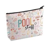 Pool Party Makeup Bag Pool Stuff Cosmetic Bag Summer Cruise Vacation Gift Summertime Vibes Gift Coastal Beach Toiletry Bag (Pool stuff)