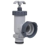 Pool Piston Valve Set of 2 Made of Robust Polypropylene for Above Ground Pools with 38 mm Hose Diameter and 59 mm Thread Connection, Compatible with Bestway and Intex Pools