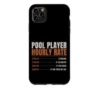 Pool Player Hourly Rate Funny Price List Billiards Case for iPhone 11 Pro Max