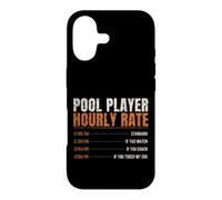Pool Player Hourly Rate Funny Price List Billiards Case for iPhone 17