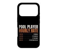 Pool Player Hourly Rate Funny Price List Billiards Case for iPhone 17 Pro
