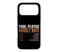 Pool Player Hourly Rate Funny Price List Billiards Case for iPhone 17 Pro Max