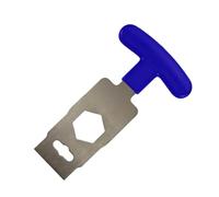 Pool Plug Removal Tool - Portable Grip Handle Wrench, Cleanout Drain Plug Turner | Strong Metal Maintenance Equipment | Quick Release Tight Loosen Device | Spa Swimming Backflow Liner Repair