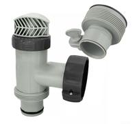 Pool Plunger Valve With 1.25" To 1.5" Type B Hose Adapter, ABS Construction For Above Ground Swimming Pools, Rotary Switch For Sand Filter Pump Flow(1set)