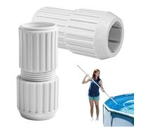 Pool Pole Cam Lock Replacement, White Pool Telescopic Pole Connector, Swimming Pool Pole Parts with Twist Lock, 2 Pack