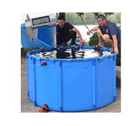 Pool Pond Fish Pond Indoor Pond Temporary Holding Viewing Koi Fish Portable Pond Foldable/portable/easy To Install/wear-resistant Pool Fish Tank For Store Up Water Irrigation (Color : Blue, Size : 2