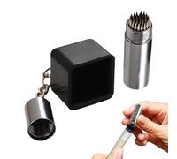 Pool Pool Cue Chalk Holder | 2 in 1 Non-Slip Portable Protection - Chalk Holder Cue Tip Tool - for Billiard Enthusiasts Playroom Exercise Match Training and Club Events