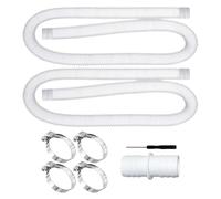 Pool Pump Hose | 39 Inch Heavy Duty Replacement with 4 Clamps | Pool Filter Hoses | Suitable for Manual Vacuuming, Waterfall, Swimming, Water Circulation and Spa Connections