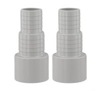 Pool Pump Hose Adaptor 50mm, 32mm To 50mm Pool Connector, 38mm Hose Reducer For Swimming Pool, Adapter For 800w Pool Pump, Above Ground Pool Filter Fitting(2pcs)