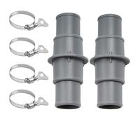 Pool Pump Pipe Pipes Adapter | Replacement Pool Tube Adapter 2 Pieces Arrived from 1.25" or 1.5" with Four Garden Bands Courtyard Beach House