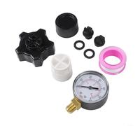 Pool Pump Pressure Gauge and Drain Cap Kit Compatible with Sand Filter, Includes Gauge ECX270861, Drain Covers SX180LA SX180HG, Pipe Stoppers SPX1700FG, Leak-Proof Gasket