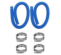Pool Pump Replacement Hose, For Intex 607 637 330GPH 530GPH 1000GPH, 59 Inch 1.25 Inch Heavy Duty PVC, Easy Install With Clips, Above Ground Pools(2pcs)