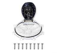 Pool Pump Replacement Kit 263042Z, 2 Inch Check Valve Cover Replacement with Screws, Straight Through Valve Cover, Pool Filter Repair Parts, Easy Install Pool Accessories