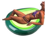 Pool Raft - 65 x 51 Inch Large Thick Avocado, PVC Sun Lounger Lounge Raft for Adults, Durable, Adjustable, Unique Outdoor Beach Raft, Swimming Pool for Summer Swimming Pools