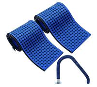 Pool Rail Covers - 122x18cm Non Slip Anti Scald Rubber | Rubber 2 Piece Handrail Sleeve Covers for Inground Community Hotel Pools, for A Variety of Environments