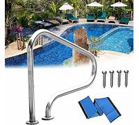 Pool Rail Pool Railing Swimming Pool Hand Rail Ladder Step Handrail Stainless Steel Perfect Handle Swimming Pool Stair Rail Private Pool and Public Equipment