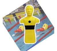 Pool Rescue Training Manikin/Drowning Prevention Teaching Aid - Lifesaving Training Model Featuring 3 Water Intake/drainage Ports; Suitable For Youths And Adults(Yellow)
