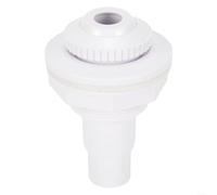 Pool Return Jet Fitting with Directional Swivel Nozzle for Above Ground Vinyl Liner Pools 1-1/2" MIP Adapter White Kit