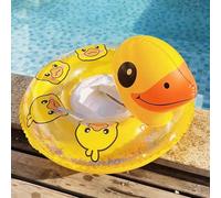 Pool Rings for Kids - Inflatable Boys Water Float for Swimming - Inflatable Raft Yellow Duck Floating Baby Swim Ring for Baby Toddler Boys Summer Travel Child Girls