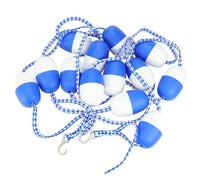 Pool Safety Divider,16ft Swim Pool Safety Divider Rope & Float Line Kit with 2 Pre-Assembled Hook Float Security Device Plastic Floating Buoy Line for Dividing Dangerous Areas or Swimming L