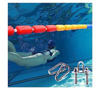 Pool Safety Divider,Floating Pool Safety Divider Commercial Floating Pool Divider Rope, Beach/Dangerous Areas Safety Warning Lines, 18/20/22/25/30/40 Foot Long, for Indoor Outdoor Pools/Wat