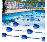 Pool Safety Divider,Floating Pool Safety Divider Swim Lane Line, 20ft 30ft 50ft Backyard Pool Lane Dividing Lanes Areas, Racing Markers Pool Float Rope with Hooks(Size:L4m/13ft)