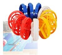 Pool Safety Divider Lane Line,Floating Pool Safety Divider Lane Line - Adjustable 3.3ft to 60ft, Ideal for Indoor/Outdoor Pools, Steel Wire Construction, Effective Depth Separation, Enhance